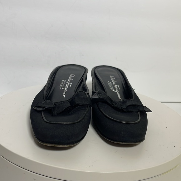 Salvatore Ferragamo black mules size 6.5 B - Picture 6 of 12